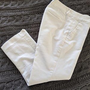 BANANA REPUBLIC White cropped dress pants